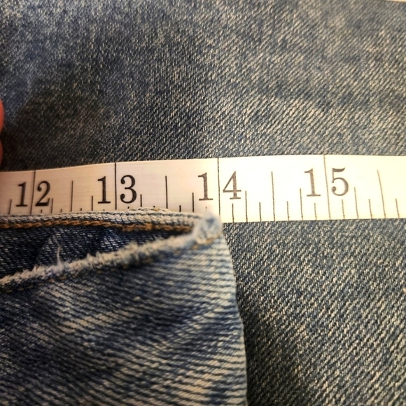 ZARA DENIM HIGH WAISTED FLORAL EMBROIDERED DISTRESSED CUT OFF MINI SKIRT SIZE XS - Picture 9 of 10